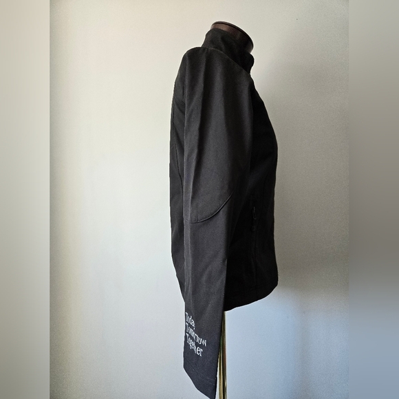 JAMES & NICHOLSON MERCEDES  Black Jacket with BMW testing Track Back. Size Small - Picture 6 of 15